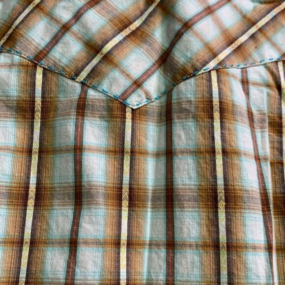 Roper wear the west cowgirl long sleeve shirt. Western ranch top coastal - Picture 9 of 10